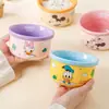 Disney Shunxing Vajilla de Cerámica de Aspecto Elegante Tazón de Arroz Tazón de Cerámica de Dibujos Animados Tazón Especial para Microondas Tazón Pequeño