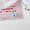 Chen Ming Acrílico Transparente Bolha Furo Reto Contas Redondas Contas Coloridas Chaveiro DIY Acessórios de Cabelo com Contas Cartão 19mm