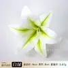 Cabeza de flor de lirio artificial 3D realista, accesorio para el cabello Hanfu, materiales para manualidades DIY, accesorio para fotos de boda, guirnalda de flores, arreglo floral