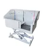 Piscina de Baño para Mascotas de Acero Inoxidable 304, Engrosada, Resistente y Duradera, Piscina Eléctrica Elevable para Baño de Perros, Dedicada para el Baño