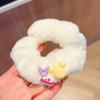 Otoño e Invierno Lindo Anillo para el Cabello Soñador Crema Púrpura Kulomi Dibujos Animados Amor Anillo Intestino Grueso Dulce Accesorios para el Cabello para Cola de Caballo
