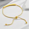 Pulseira feminina vintage dourada europeia e americana, conjunto de pulseiras femininas de design de nicho, moda simples e versátil, joias