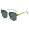 Gafas de sol de montura cuadrada para caras grandes, gafas de sol de moda europeas y americanas para mujer, gafas retro de celebridad de internet, gafas de sol de protección solar para mujer estilo TikTok