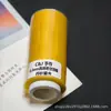 Hilo de cera tono dorado 0.3 e hilo de cera de cielo estrellado de 3 hebras en amarillo dorado cálido, hilo para tejer hecho a mano, un rollo es de aproximadamente 140 m