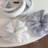 Nuevo Anillo para el Cabello de Rayas a Cuadros con Remaches Brillantes Cuerda para el Cabello de Moda Dulce Banda para el Cabello Bola Atada Accesorios para el Cabello