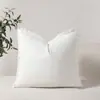 Venta Caliente Transfronteriza Funda de Cojín Casual de Color Sólido Algodón Lavado Borla Bigote Bohemio para Sofá Sala de Estar