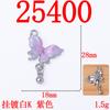 Colgante pequeño de mariposa con forma de gota de aceite de aleación de estilo coreano, pendientes, collares, pulseras y pendientes, accesorios de decoración de joyería.