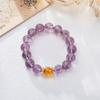 Pulsera 2026 Jiuzi Li Huo Yun para Mujer, Diseño de Fantasma Morado Amatista, Colección de Pulseras DIY de Piedras Naturales al por Mayor