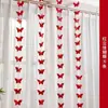 Set de Decoración para Habitación de Boda con Personaje Doble Felicidad, Cortinas de Boda, Decoración para Habitación y Sala de Estar de Casa Nueva, Adornos Colgantes de Mariposas, Decoraciones de Cadena Larga