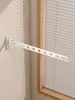 Estante Plegable Giratorio Blanco Sin Taladro para Secar Ropa para Baño Balcón, Colgador Oculto de Ventana Montado en la Pared para Secar Ropa y Ropa Interior