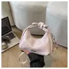 Nova Bolsa Transversal Estilo Coreano com Laço para Mulheres Primavera 2026, Bolsa de Ombro com Design Único, Bolsa de Ombro Fofa e Versátil