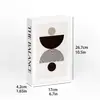 Nuevos Libros Decorativos Plegables Transfronterizos, Libros Falsos para Decoración del Hogar, Libros de Atrezo Sencillos de Estilo Inglés para Mesa de Café