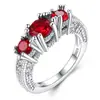 Aliexpress Wish Popular Exportación Anillo de Zirconia de Copo de Nieve Blanco Joyería para Mujer Regalo Suministro Transfronterizo