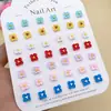 Nuevas Joyas Florales para Uñas de Resina DIY Joyería para Uñas Pendientes Funda de Teléfono Móvil Accesorios Portátiles para Uñas