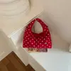 Bolso de axila de lunares de nicho transfronterizo para mujer, nuevo bolso de moda casual de un solo hombro cruzado otoño e invierno 2025
