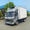 Caminhão refrigerado grande de 9,6m com carroceria isolada espessa para transporte em cadeia de frio de longa distância de produtos aquáticos e produtos de carne a granel