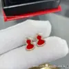 Colar de Cabaça Wulu de Alto Padrão V-Gold, Tamanho Médio e Pequeno, Colar de Cabaça em Ouro 18K com Ágata Vermelha, Pulseira de Três Cabacças