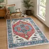 Alfombra persa vintage de Amazon transfronteriza para sala de estar, felpudo para pasillo de cobertura total resistente al desgaste, felpudo para entrada a prueba de polvo y suciedad