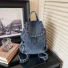 Mochila Pequeña Artística de Mezclilla 2026 Nueva Mochila Casual Versátil de Gama Alta para Mujer Ligera Mochila de Compras