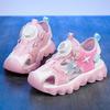 Sandalias para Niñas 2024 Verano Nuevas Sandalias Baotou para Niños Niñas Niños Medianos y Grandes Antideslizantes Suela Suave Zapatos Deportivos de Playa