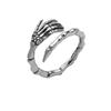 Anillo de Dedo Índice de Hueso de Mano de Calavera Taiyin de Chiba para Hombre, Punk Moderno, Oscuro, Hip-Hop Moderno, Diseño de Nicho Abierto