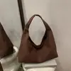 Moda Estilo Coreano Retro Bolsa Fosca para Mulheres 2026 Novo Modelo Bolsa de Ombro Texturizada Bolsa de Braço Texturizada Bolsa Grande