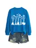 Amazon eBay sitio independiente de moda y único para mujer, recipiente químico de cinco frascos, sudadera floral otoño-invierno para comercio exterior