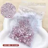 Rhinestones redondos pequeños de fondo plano al por mayor, rhinestones súper brillantes para decoración de uñas, rhinestones redondos, diamantes de agua ultrabrillantes, accesorios de diamantes para decoración de uñas, decoraciones para uñas, adornos de strass