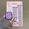 Rejilla de diamantes de lazo adecuada para correa de Apple Watch iwatchsS11/10/9 silicona AppleUltra3SE