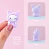 Nuevos adornos pequeños de resina con flocado de dibujos animados lindos, artículos decorativos, juguetes creativos de moda, figuras lindas, accesorios para manualidades