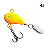 Vib Submarino de Largo Alcance Metal Plomo Pez Spinnerbait Giratorio Señuelo Biónico para Provocar Lubina a Través de Todas las Capas de Natación