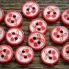 Botones de Cereza de Dibujos Animados para Manualidades DIY Infantiles, Botones para Camisa, Botones para Cárdigan de Suéter, Botones Decorativos para Ropa de Muñecas BJD