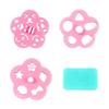 Molde Decorativo Artificial Amarillo Transparente para Bento Forma de Pera Manzana Cara Cambiante Huevo de Codorniz Molde DIY para Bolas de Arroz