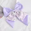 Ins Goma para el Cabello Nuevo Lazo Tocado Pasador Flor Linda para la Cabeza Parte Trasera de la Cabeza Pinza Superior Pinza de Resorte Dulces Accesorios para el Cabello