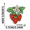 Patch de Bordado de Morango Desenho Animado Patch de Leite de Fruta Bordado Fofo para Roupa Infantil Decoração de Bolsa de Brinquedo Patch Termocolante