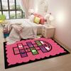 [Suporte para prova personalizada] tapete de chão amarelinha lavável espessado quarto antiderrapante desenho animado tapete de amarelinha