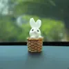 Celebrante da Internet Coelhinho Fofo Carro Carro Acessórios de Carro Enfeites de Carro Criativo Assar Decoração de Bolo de Aniversário Infantil Enfeites