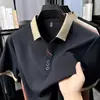 Camisa Polo Dropshipping Moda Masculina Casual de Manga Corta Cuello Solapa Color Sólido Camiseta para Hombre Nuevo Estilo Verano 2025