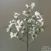 Flores Artificiais Brancas para Decoração de Casamento, Flores de Seda, Ornamentos de Flores Artificiais, Arte Floral Seca, Materiais de Rosa, Arranjo de Flores para Corredor, Arranjo de Parede e Chão