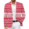 Novo Terno Masculino de Natal Comércio Exterior Transfronteiriço Amazon Jaqueta de Terno Estampada Moda Masculina Terno Estilo Britânico