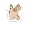 Acessórios de Letras 3D Casuais 26 Banhados a Prata Personalizados, Miçangas de Letras e Números para Joias Acessórios DIY