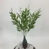 Buquê simulado em maço folhas de salgueiro decoração de auditório de casamento passadeira decoração de teto fabricante de flores artificiais atacado