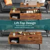 Mesa de Centro Minimalista Moderna para Sala de Estar Transfronteiriça, Mesa de Chá Simples com Altura Ajustável, Alto Valor Estético, Mesa Versátil para Decoração de Casa e Armazenamento