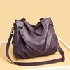Elegante bolso bandolera transfronterizo OL moda para ir al trabajo bolso de empalme de cuero genuino 2020 nuevo bolso grande de piel de vaca para mujer
