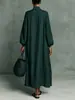 2025 Roupas Europeias e Americanas Estação Independente Amazon Estampa Digital Retro Terno de Chá Algodão e Linho Botão Vestido Cheongsam