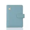 Portapasaporte Personalizado para Comodidad en el Viaje, Estuche Protector de Pasaporte Portátil, Cubierta de Pasaporte Anti-magnética, Cubierta de Pasaporte de Color Sólido PU con Hebilla Magnética