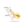 Henson G23/F136 Aleación de Titanio Joyería para Piercings Estilo Push-Pin Barra Plana Geométrica Stud para Labio Stud para Cartílago del Oído