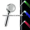Led chuveiro sensível à temperatura muda de cor alça portátil emissor de luz chuveiro auto-gerador de água emissor de luz 8008-A12