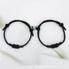 Pulsera de Línea Milanesa Ajustable Magnética para Pareja y Mejor Amigo Nudo de Diamante Adsorción Magnética Pulsera Joyería Exportación Exclusiva