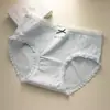 Ropa interior para niñas, Algodón puro 10A Antibacteriana, Algodón completo, Entrepierna extendida, Cintura media, Transpirable, Dulce lunares, Calzoncillos tipo triángulo para niña